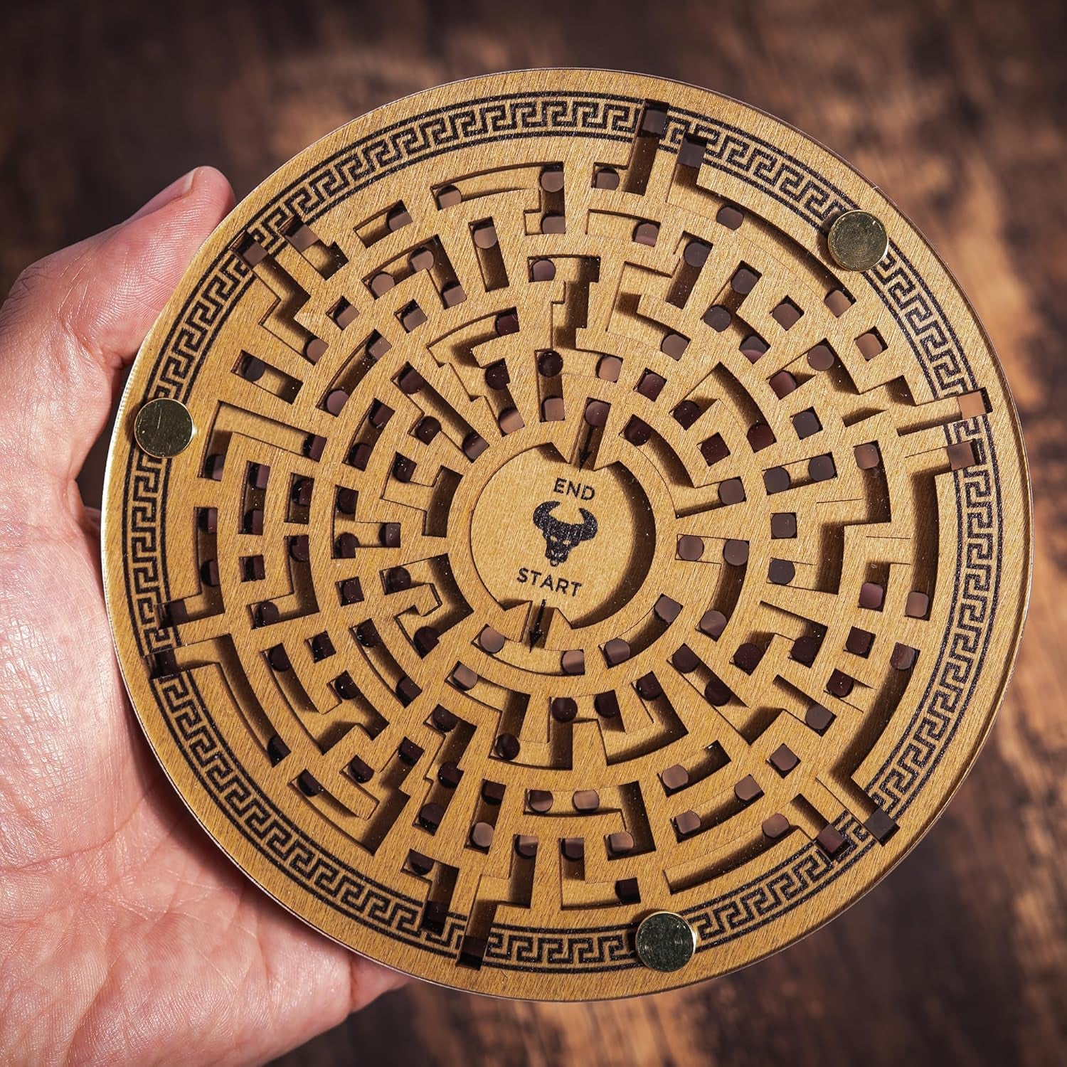 Engaging Myths & Legends Theseus and the Minotaur Wooden Puzzle | Challenging Labyrinth Brainteaser for Adults & Teens