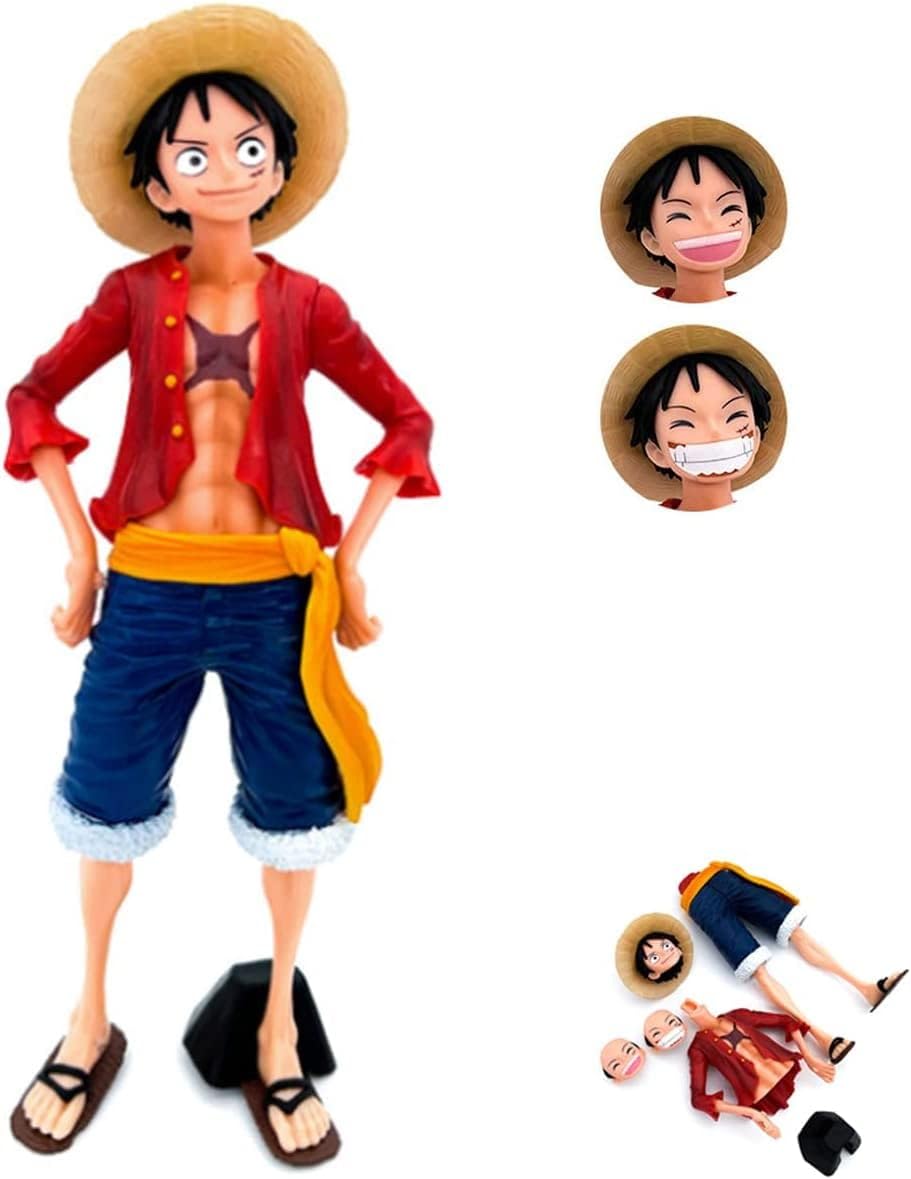 One Piece Luffy Anime Action Figure - 28cm PVC Collectible Model Statue for Home Decor & Kids' Gifts