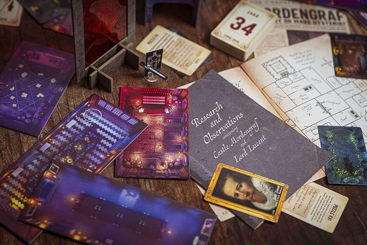 Curse of the Dark: Thrilling Escape Room Strategy Game for Ages 14+ for 1-6 Players - 180 Minutes of Immersive Fun!