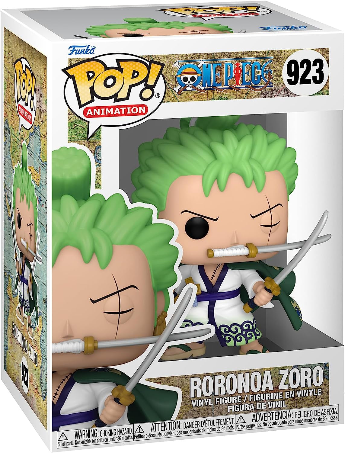 POP! Animation: Roronoa Zoro Collectible Vinyl Figure - Official One Piece Merchandise - Perfect Gift for Kids & Adults - Ideal for Collectors and Display