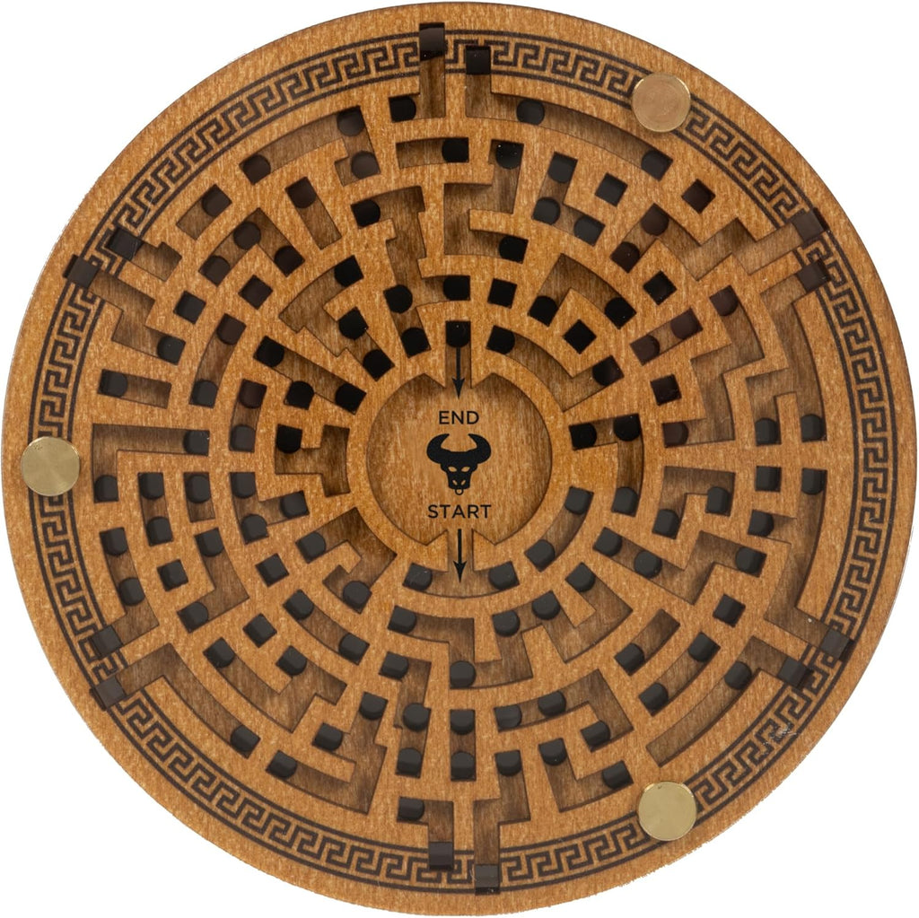 Engaging Myths & Legends Theseus and the Minotaur Wooden Puzzle | Challenging Labyrinth Brainteaser for Adults & Teens