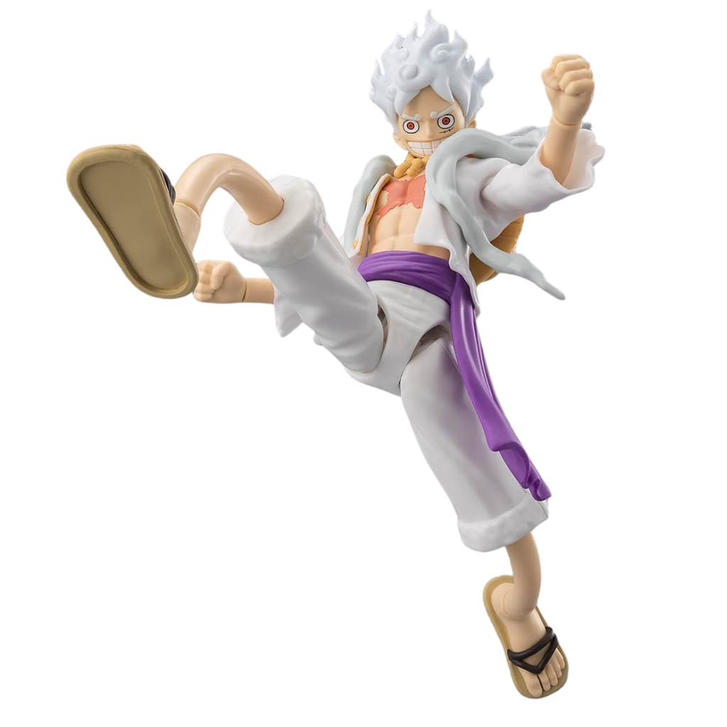 Anime Heroes Luffy Gear 5 Action Figure - 17cm Articulated Figure with Extra Accessories - Perfect Gift for One Piece Fans!