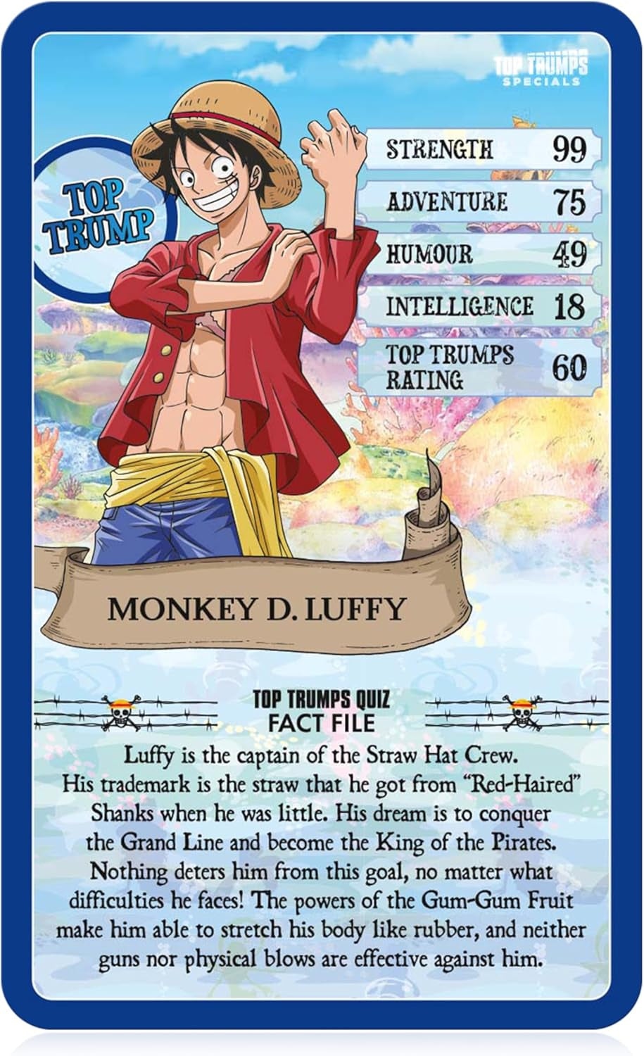 One Piece Specials Card Game - Join Luffy, Nami, Zorro, Chopper & Sanji for Fun & Learning! Perfect Educational Gift for Ages 8+!