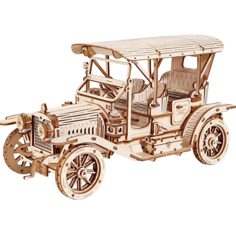Rokr Classic Car 3D Wooden Puzzle - Build Your Own Vintage Masterpiece at 1:15 Scale