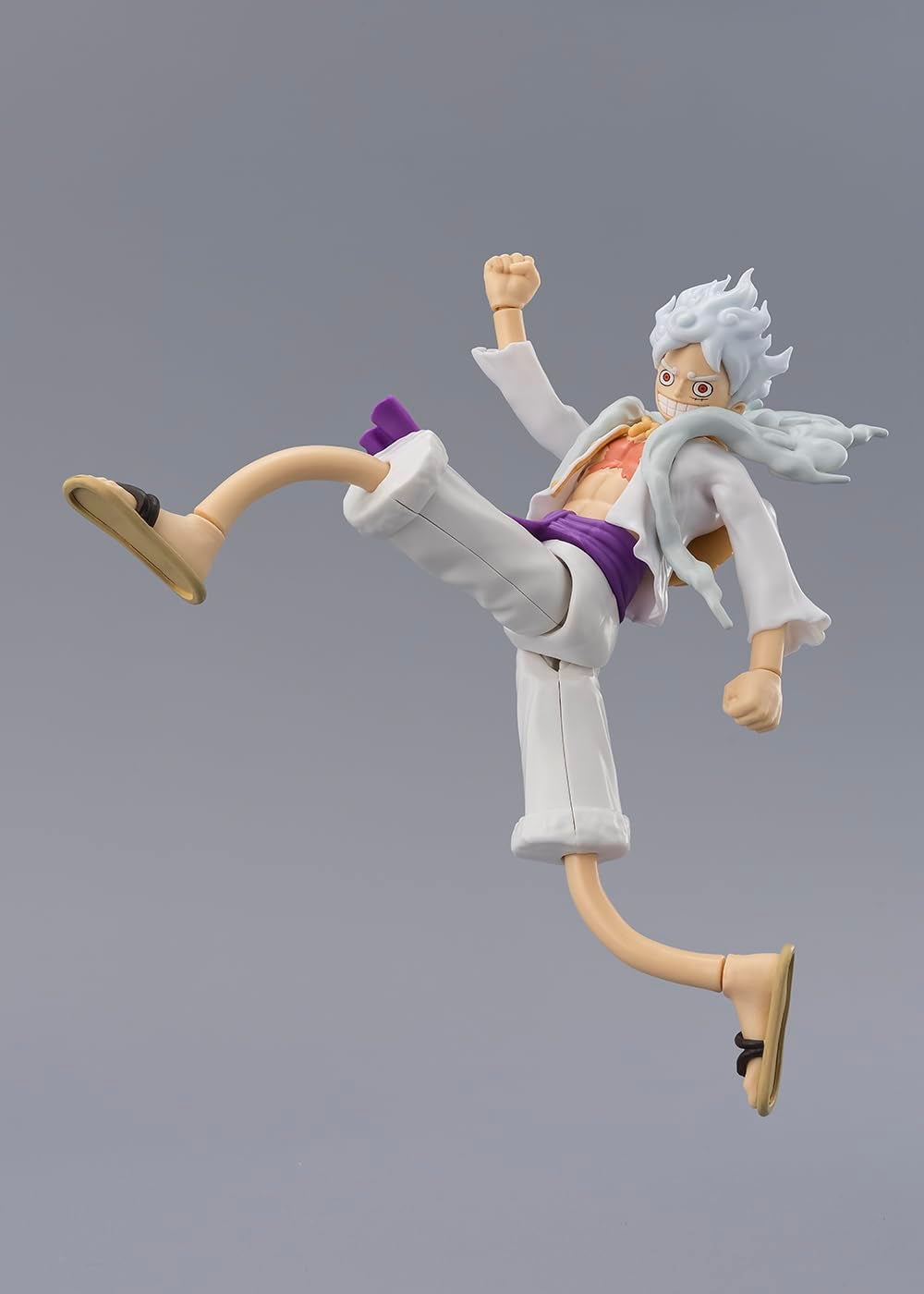 Anime Heroes Luffy Gear 5 Action Figure - 17cm Articulated Figure with Extra Accessories - Perfect Gift for One Piece Fans!