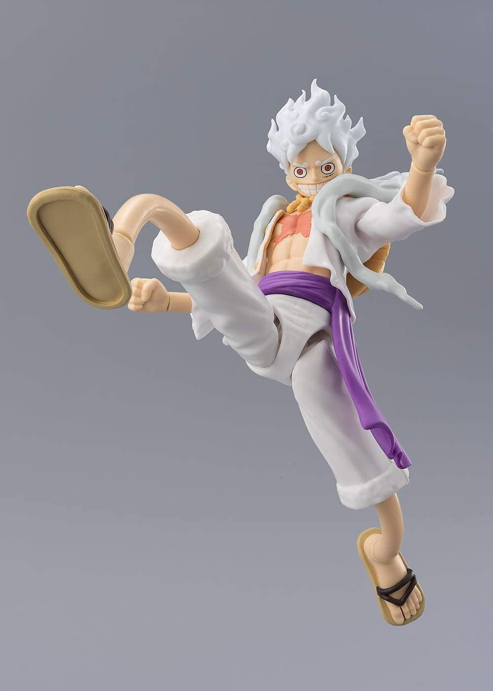 Anime Heroes Luffy Gear 5 Action Figure - 17cm Articulated Figure with Extra Accessories - Perfect Gift for One Piece Fans!