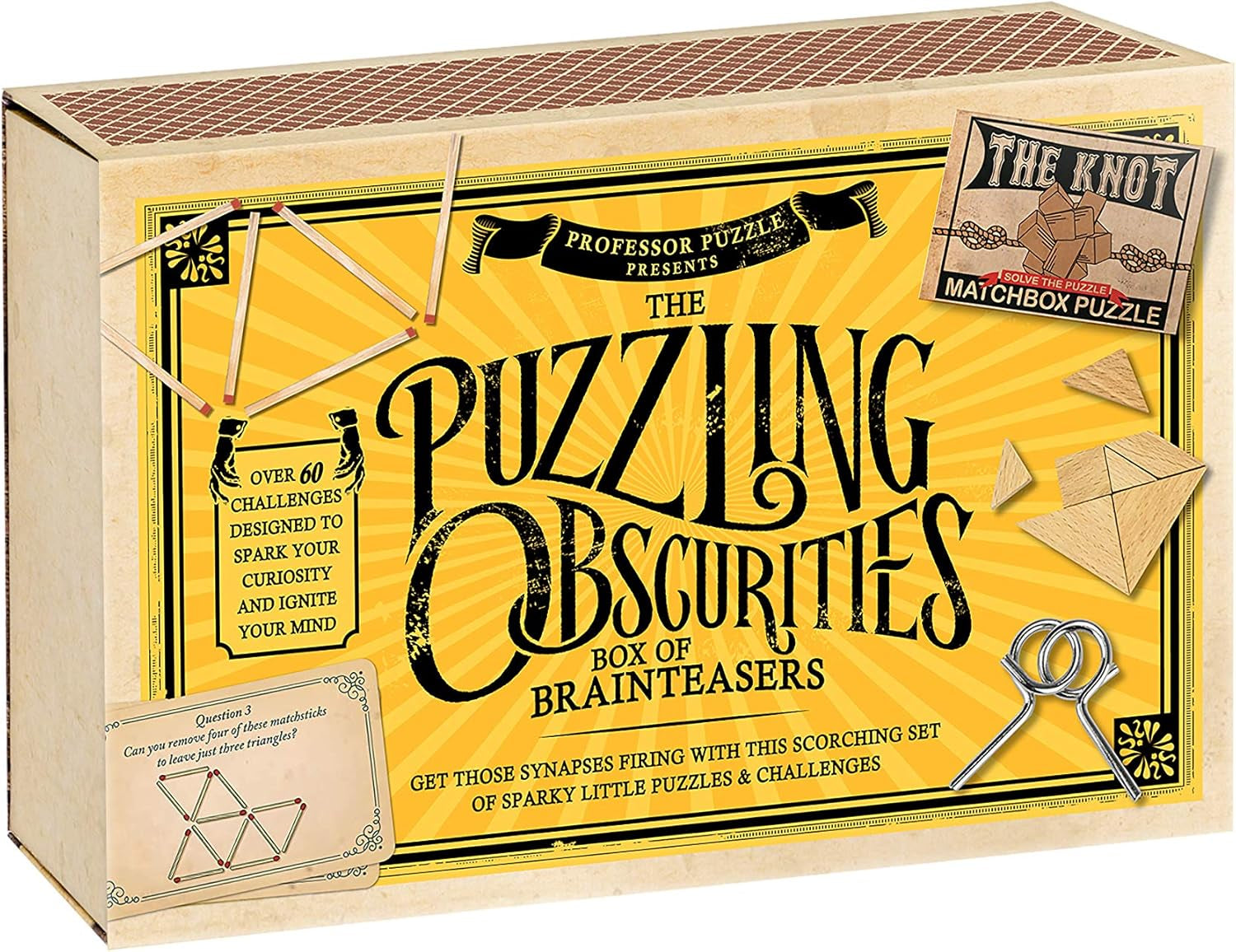 Puzzling Obscurities: 10 Matchbox Brainteasers & 50 Mind-Bending Challenges for Endless Fun!
