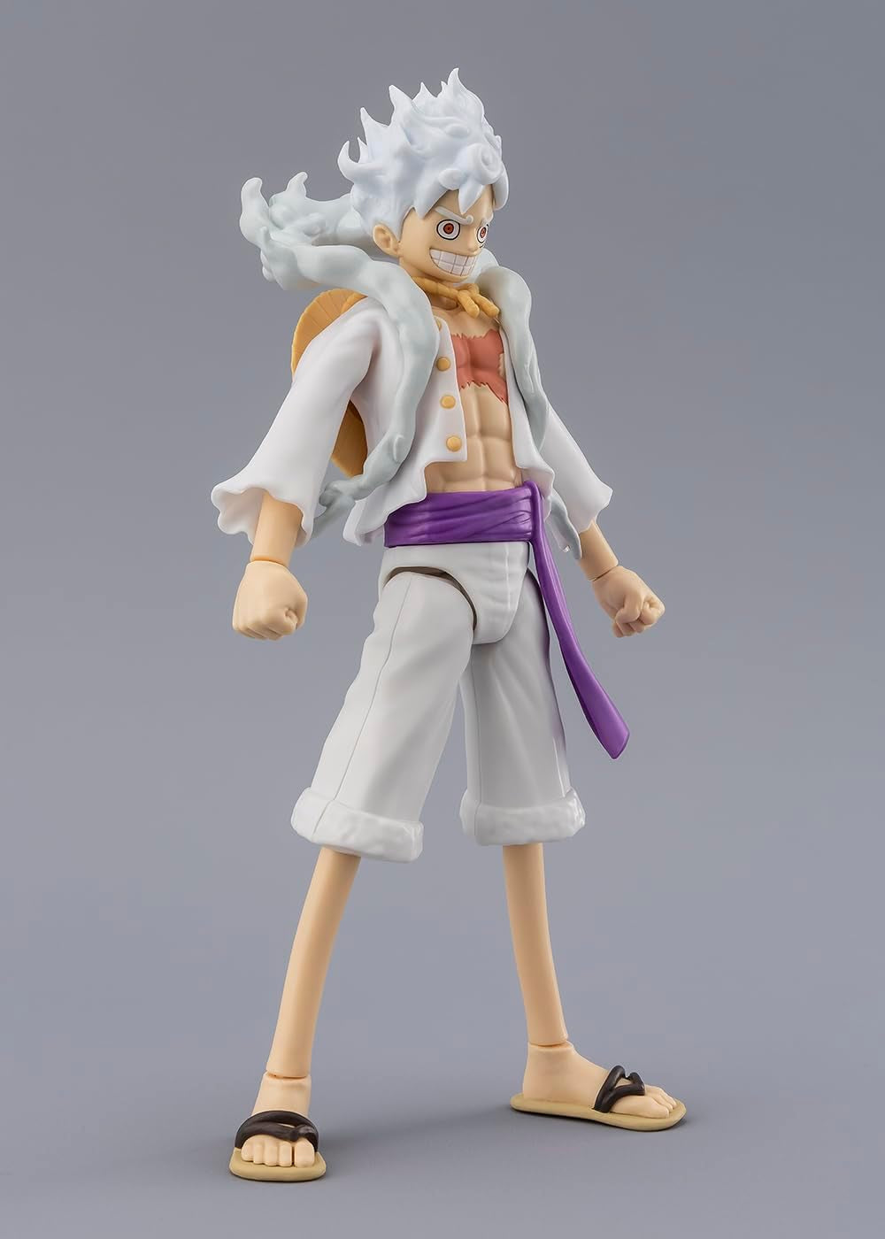 Anime Heroes Luffy Gear 5 Action Figure - 17cm Articulated Figure with Extra Accessories - Perfect Gift for One Piece Fans!